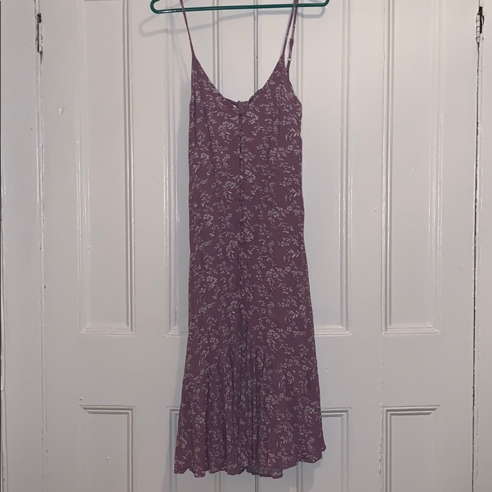 Lulus Midi purple floral dress
